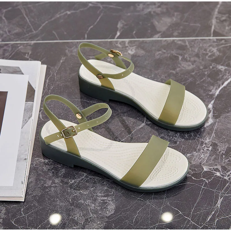 Open-Toe Thick Heel TPU Sandals Buckle Jelly Waterproof Platform Ladies Fashion Dropshipping Women Shoes Summer Woman Sandals
Open-Toe Thick Heel TPU Sandals Buckle Jelly Waterproof Platform Ladies Fashion Dropshipping Women Shoes Summer Woman Sandals