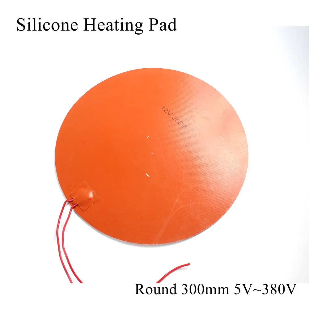 5V 12V 24V 36V 48V 110V 220V 380V Silicone Heating Pad Round Rubber Heat Mat Heated Bed Plate Flexible Waterproof 3D Printer
5V 12V 24V 36V 48V 110V 220V 380V Silicone Heating Pad Round Rubber Heat Mat Heated Bed Plate Flexible Waterproof 3D Printer