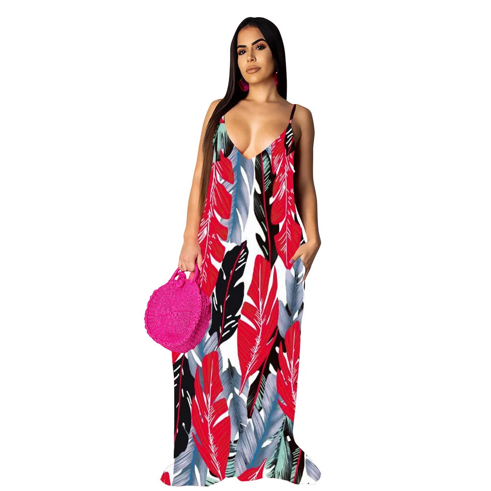 Donsignet New 2021 Summer Casual Print Spaghetti Strap Floor-Length A-LINE V-Neck Knitting Dress for Women
Donsignet New 2021 Summer Casual Print Spaghetti Strap Floor-Length A-LINE V-Neck Knitting Dress for Women