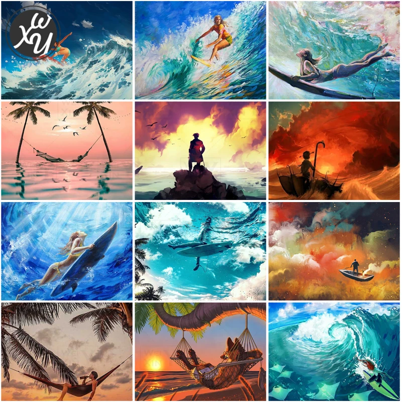 Diamond Painting Kits for Adult Surfiding Full Drill Mosaic Art Sunset Rhinestones Embroidery Round Square Stitch for Home Decor
Diamond Painting Kits for Adult Surfiding Full Drill Mosaic Art Sunset Rhinestones Embroidery Round Square Stitch for Home Decor