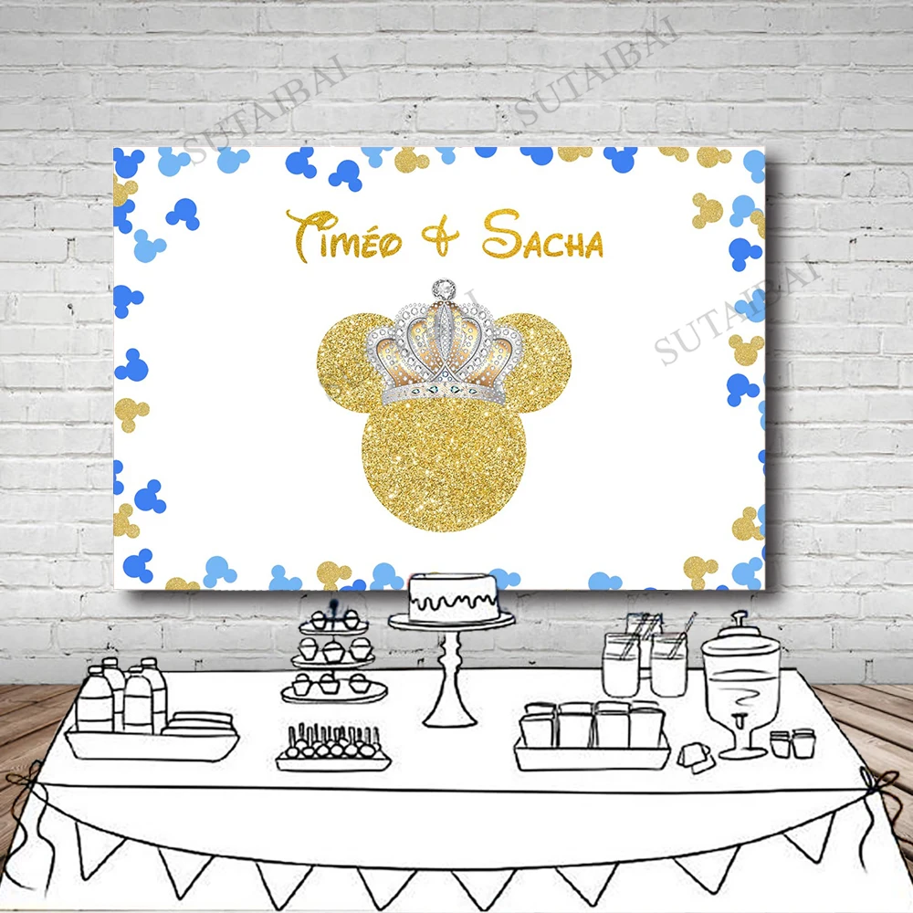 Crown Cartoon Golden Mouse Backdrops Newborn Baby Shower Happy Birthday Photography Backgrounds Banner Props Custom Vinyl
Crown Cartoon Golden Mouse Backdrops Newborn Baby Shower Happy Birthday Photography Backgrounds Banner Props Custom Vinyl