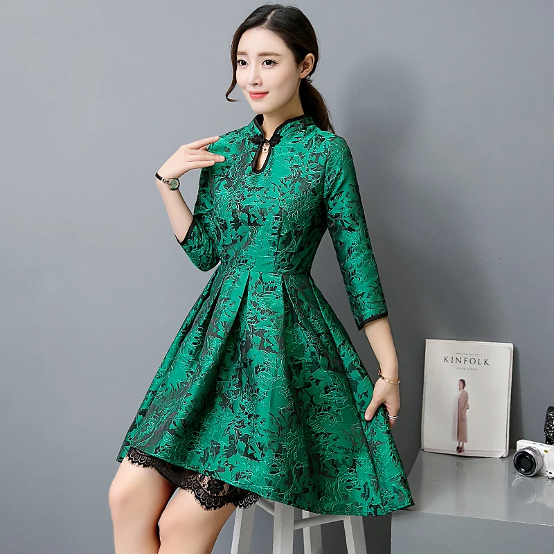 New Spring Models Was Thin Green Dress Aristocratic Temperament Fifth Sleeve Dress Women's Dress and Long Sections
New Spring Models Was Thin Green Dress Aristocratic Temperament Fifth Sleeve Dress Women's Dress and Long Sections