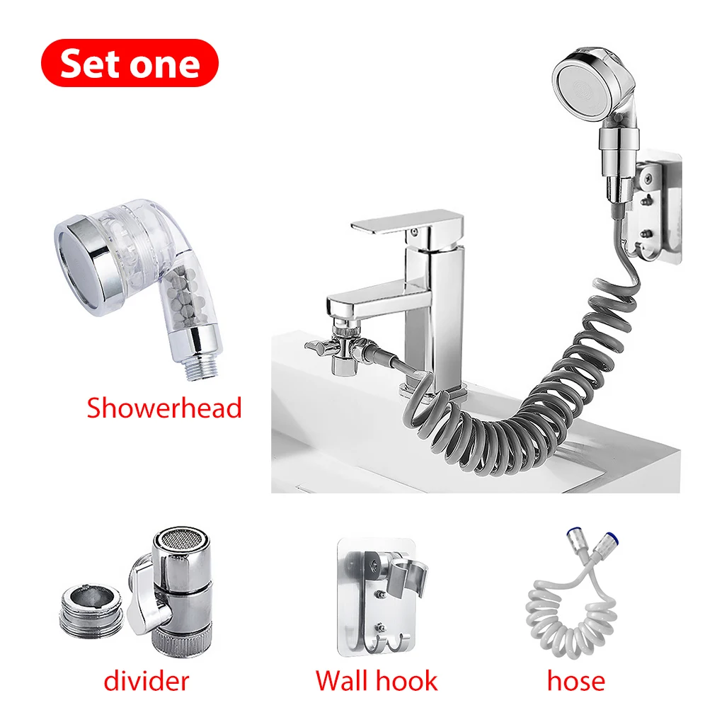 Faucet Shower Head Kitchen Mounted Spray Nozzle Sink Tap Extension Replacement Plastic Hanging Sprayer Tool With Diverter
Faucet Shower Head Kitchen Mounted Spray Nozzle Sink Tap Extension Replacement Plastic Hanging Sprayer Tool With Diverter