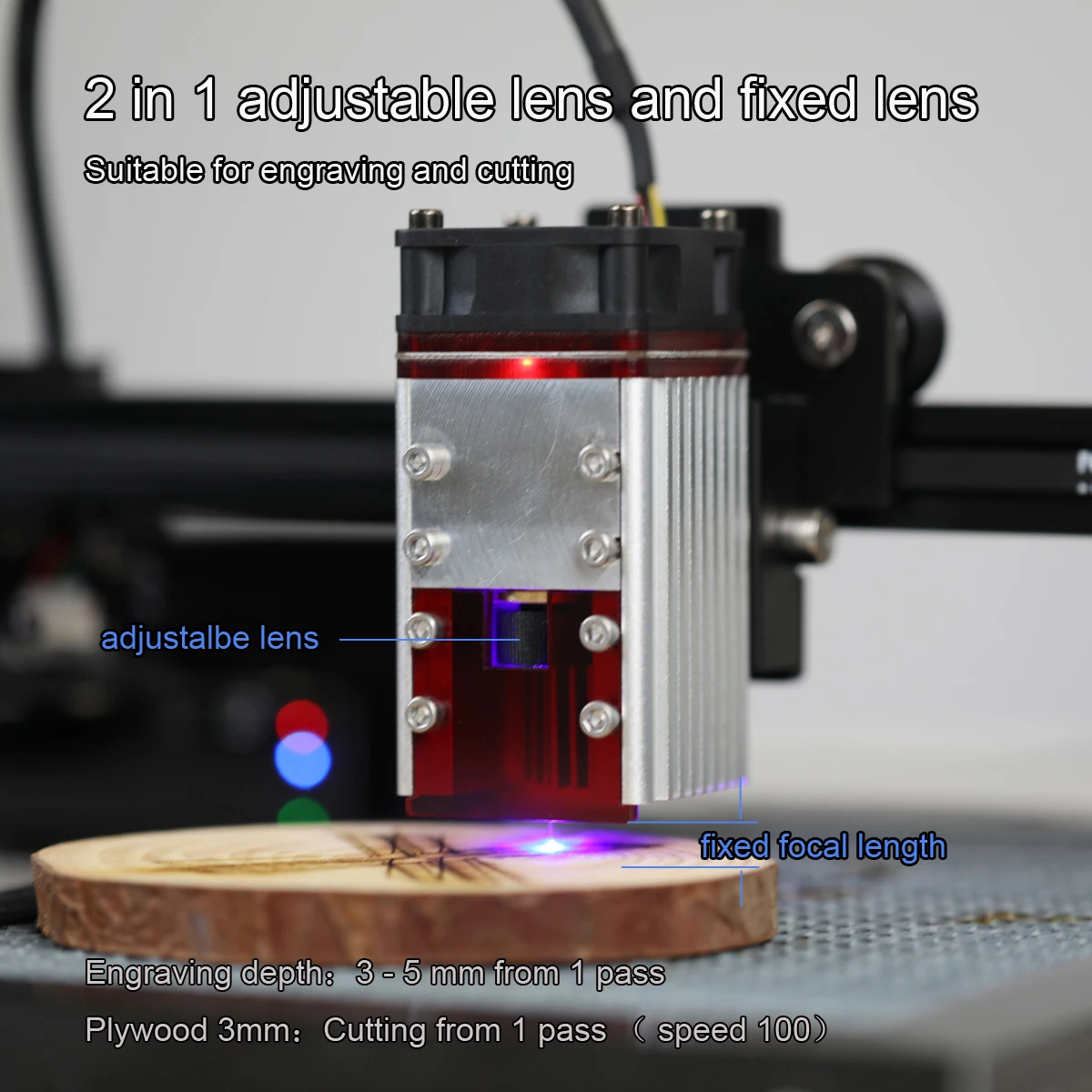 

30 Вт аппарат для лазерной порезки модуль комплект с 450nm 7,5 W Синяя лазерная головка PWM/TTL модуляция для лазерный гравер резак 3D-принтеры фрезер...