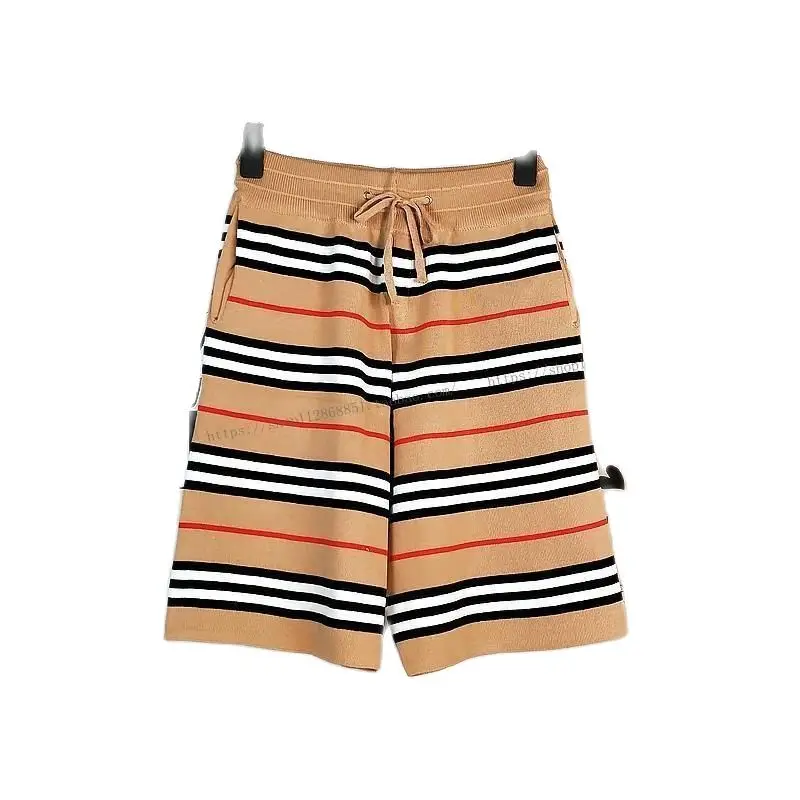 Summer new contrast color knitted casual pants straight pants five-point wide-leg pants women trend
Summer new contrast color knitted casual pants straight pants five-point wide-leg pants women trend