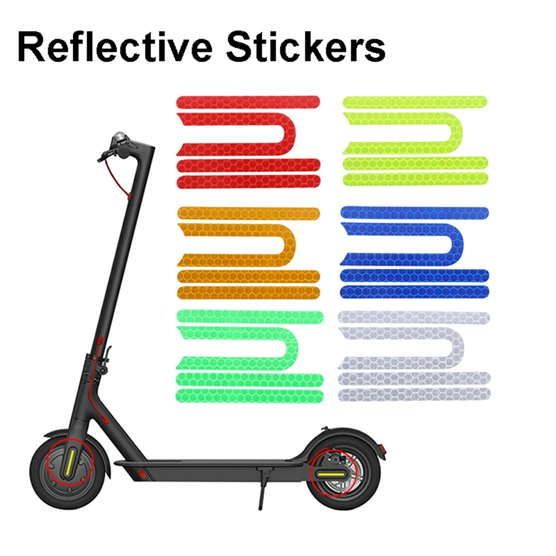 4Pcs/set Electric Scooter Reflective Stickers For M365 Reflective Sticker For Safety Night Riding Cycling Scooter Parts 
4Pcs/set Electric Scooter Reflective Stickers For M365 Reflective Sticker For Safety Night Riding Cycling Scooter Parts
