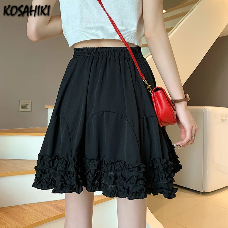 KOSAHIKI Kawaii Mini Pleated Skirts Womens Harajuku Ball Gown Skirt Solid Color High Waist Skirt Summer Casual Loose Skirts
KOSAHIKI Kawaii Mini Pleated Skirts Womens Harajuku Ball Gown Skirt Solid Color High Waist Skirt Summer Casual Loose Skirts