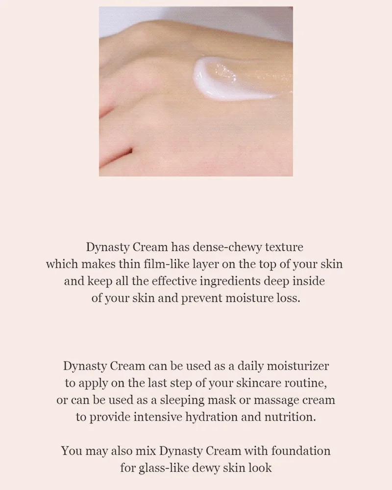 Beauty of Joseon Dynasty Cream 50ml Korean Whitening Nourishing Face cream Facial Brighten Antioxidant Care Anti-Aging Essence 
Beauty of Joseon Dynasty Cream 50ml Korean Whitening Nourishing Face cream Facial Brighten Antioxidant Care Anti-Aging Essence