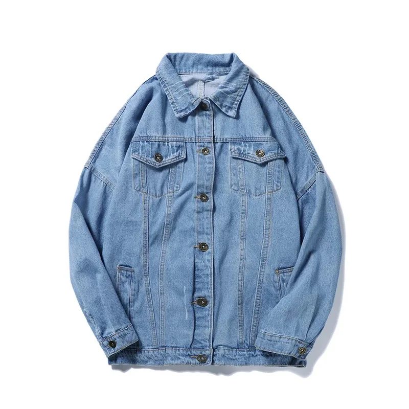 2019 autumn new men's jacket jacket loose Hong Kong style solid color denim clothing
2019 autumn new men's jacket jacket loose Hong Kong style solid color denim clothing