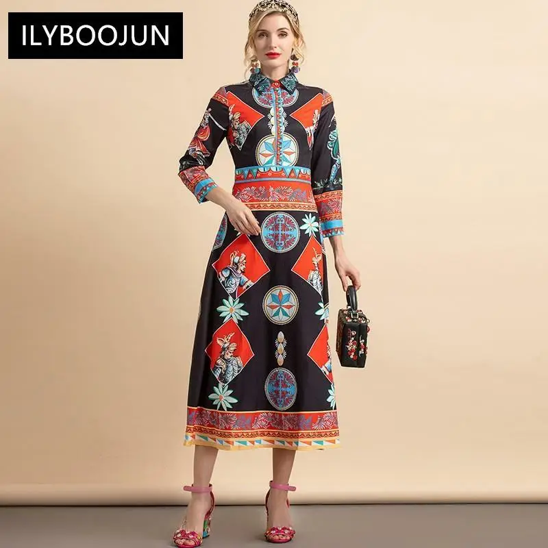 LD LINDA DELLA Fashion Runway Autumn Dress Women's Turn-down Collar Long sleeve Vintage Warrior soldier Printed Long Dress
LD LINDA DELLA Fashion Runway Autumn Dress Women's Turn-down Collar Long sleeve Vintage Warrior soldier Printed Long Dress