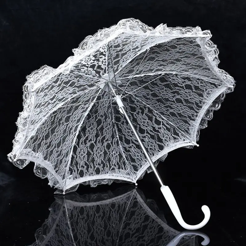 Мини кружевной зонтик для танцев свадебное украшение женский элегантный костюм