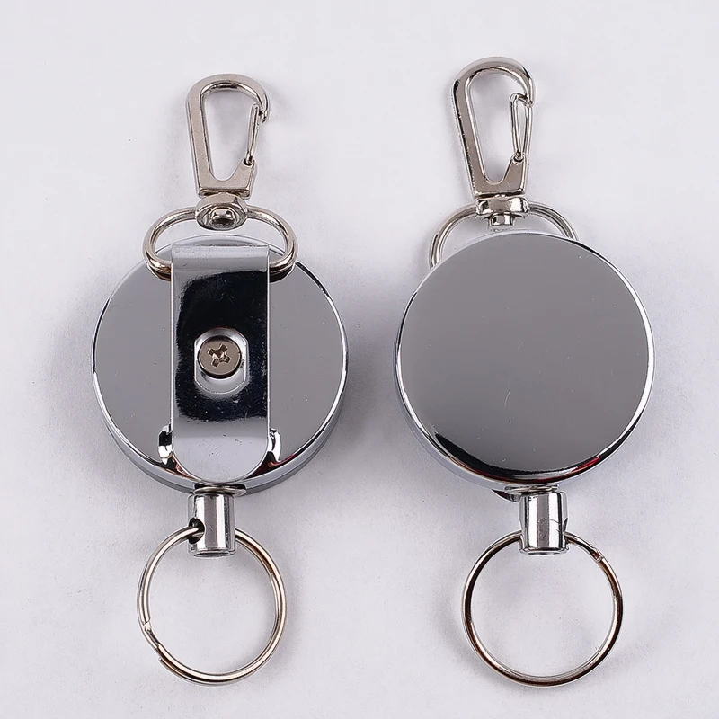 1PC Metal Wire Ring Clip Pull Keyring Retractable Keychains Badge Reel Clip for Worker Student Staff Office School Supplies
1PC Metal Wire Ring Clip Pull Keyring Retractable Keychains Badge Reel Clip for Worker Student Staff Office School Supplies