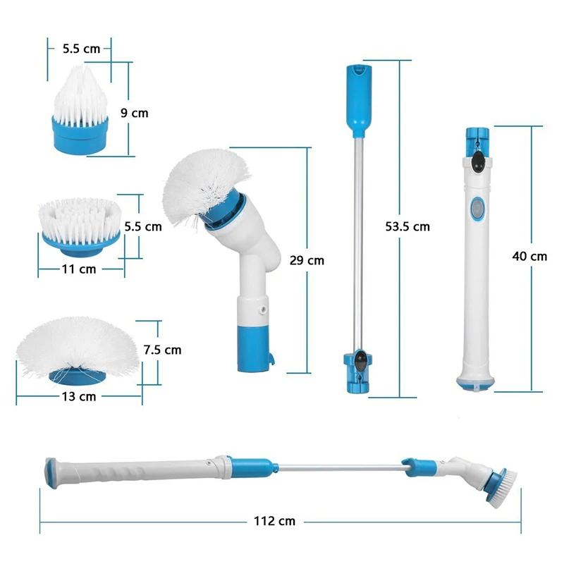 Electric Spin Extension Handle Scrubber Turbo Scrub Cleaning Brush Cordless Chargeable Bathroom Cleaner Adaptive Brush Tub
Electric Spin Extension Handle Scrubber Turbo Scrub Cleaning Brush Cordless Chargeable Bathroom Cleaner Adaptive Brush Tub