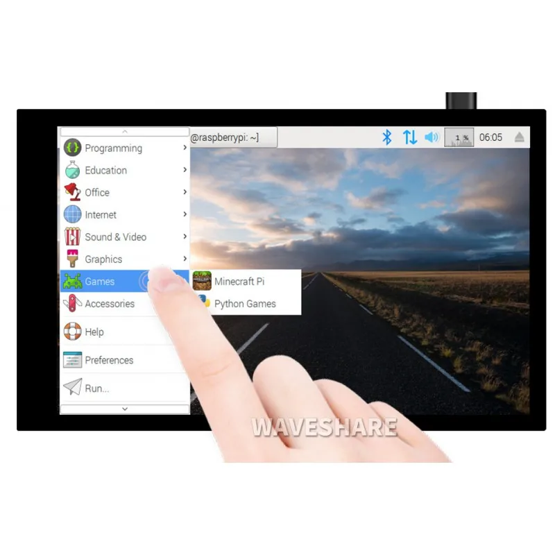 Raspberry Pi 4 "Точек на дюйм IPS сенсорный Дисплей для контроля уровня сахара в крови с