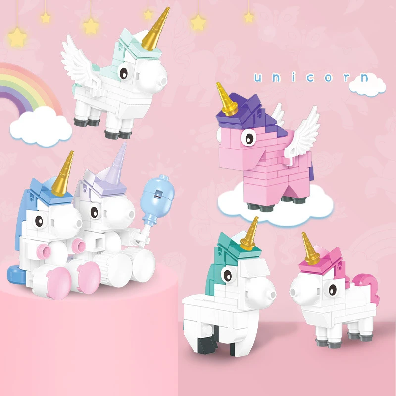 6 in 1 Colorful Unicorn Figure Simulation Doll- Mini Model Building Block DIY Bricks Children's Toys Girl's Birthday Gifts
6 in 1 Colorful Unicorn Figure Simulation Doll- Mini Model Building Block DIY Bricks Children's Toys Girl's Birthday Gifts