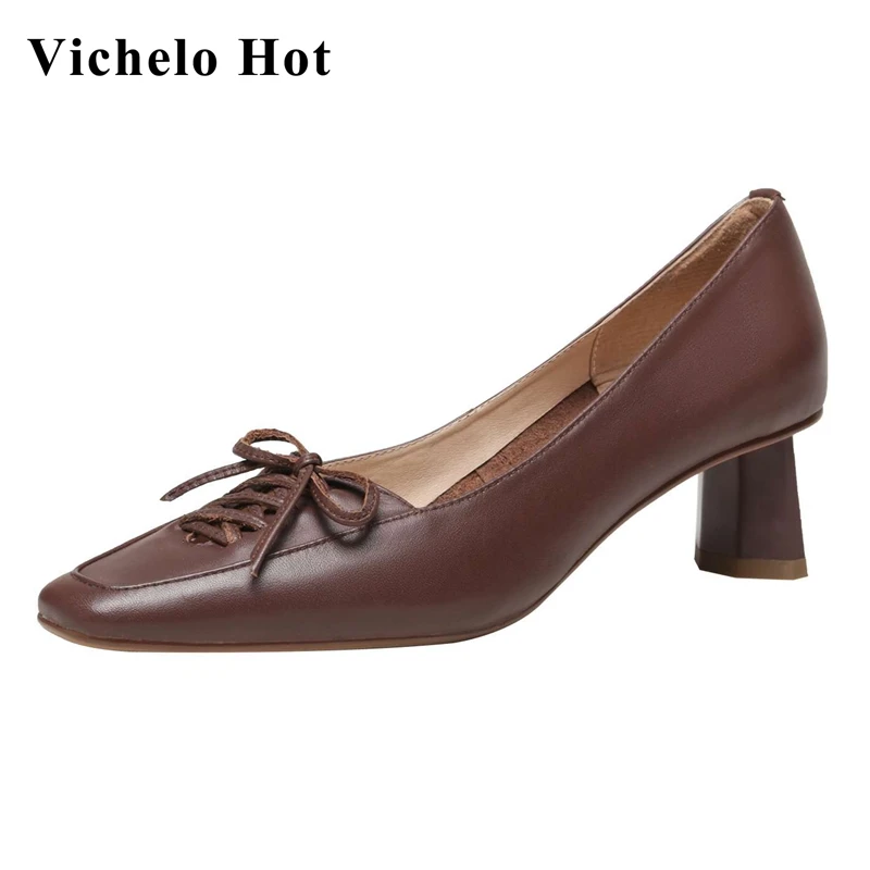 Женские туфли-лодочки Vichelo, из натуральной кожи, с квадратным носком, на высоком каблуке, с бантом-бабочкой, милые весенние туфли для девушек,...
Женские туфли-лодочки Vichelo, из натуральной кожи, с квадратным носком, на высоком каблуке, с бантом-бабочкой, милые весенние туфли для девушек,...