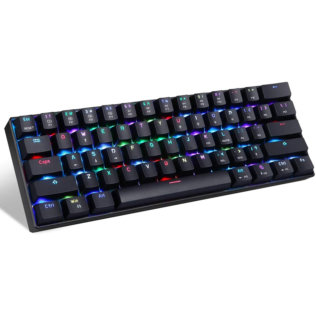 CK61 61 Keys RGB Wired Mechanical Gaming Keyboard For Laptop Desktop LoL Games For Windows/Mac/IOS/Linux - Red/ White Switch
CK61 61 Keys RGB Wired Mechanical Gaming Keyboard For Laptop Desktop LoL Games For Windows/Mac/IOS/Linux - Red/ White Switch