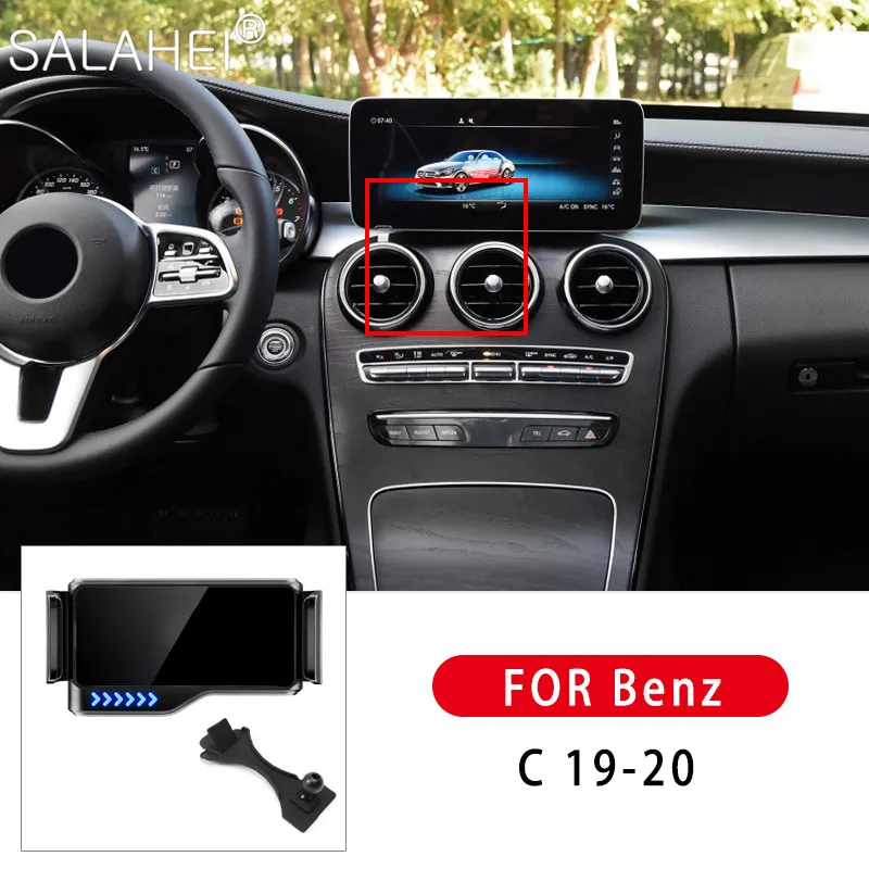 Car Holder Electric Phone in Car Mobile Phone Holder Auto Air Vent Mobile Stand For 4.0-7.0 Inch For Mercede Benz C Class 19-20
Car Holder Electric Phone in Car Mobile Phone Holder Auto Air Vent Mobile Stand For 4.0-7.0 Inch For Mercede Benz C Class 19-20