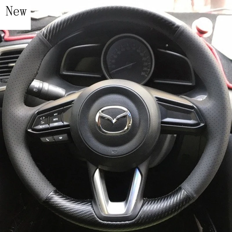 for Mazda 3/6 Axela CX-3 CX-4 CX-5 DIY Hand-Stitched Leather Suede Car Steering Wheel Cover Interior Car Accessories
for Mazda 3/6 Axela CX-3 CX-4 CX-5 DIY Hand-Stitched Leather Suede Car Steering Wheel Cover Interior Car Accessories