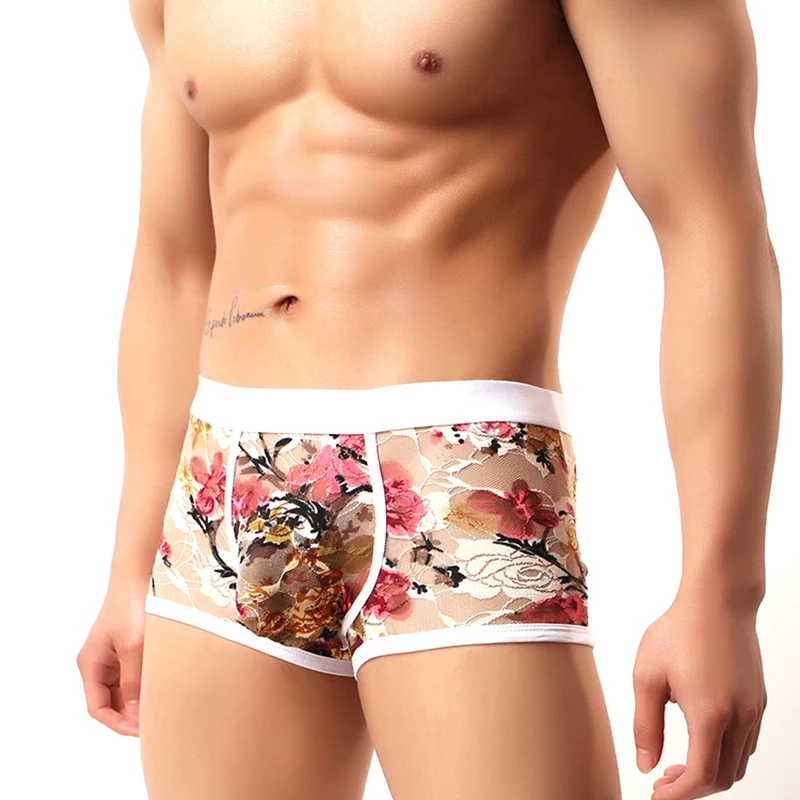 Hot Selling New Style Men s Sexy Lace Underwear U Convex Boxers Transparent Appeal Lace Panties Comfortable Lace Boxer Shorts
Hot Selling New Style Men s Sexy Lace Underwear U Convex Boxers Transparent Appeal Lace Panties Comfortable Lace Boxer Shorts