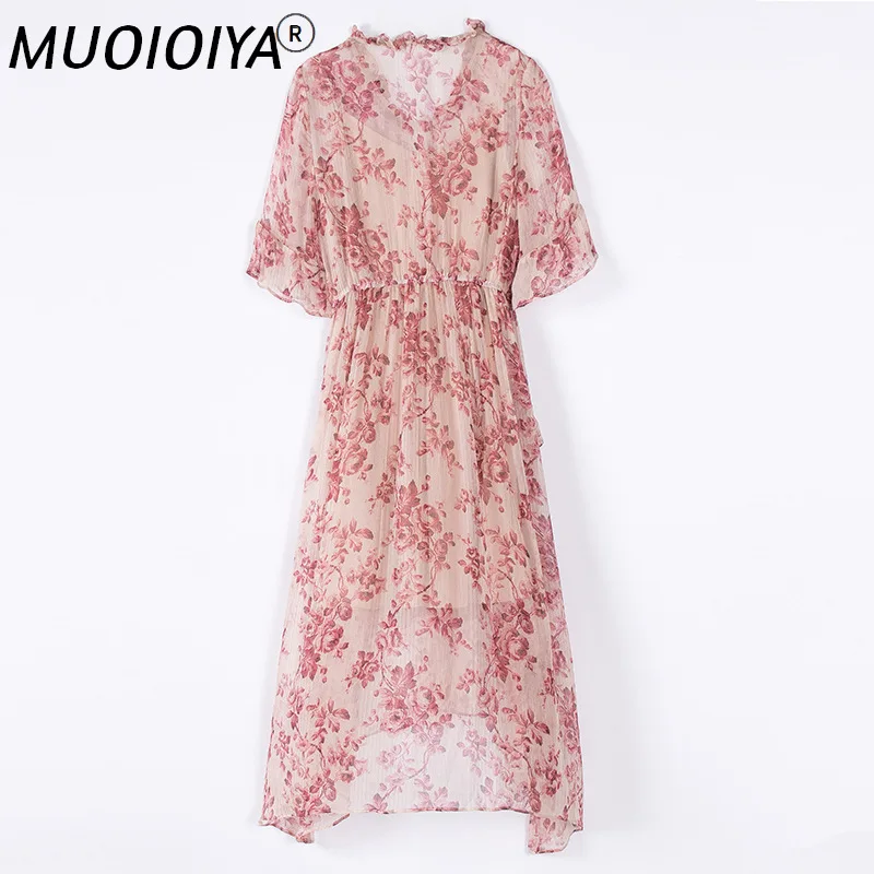 Vintage Summer Natural Real Silk Dress Women Dress 2022 Boho Floral Print Elegant Ladies Dresses Party Beach Vestidos 416
Vintage Summer Natural Real Silk Dress Women Dress 2022 Boho Floral Print Elegant Ladies Dresses Party Beach Vestidos 416