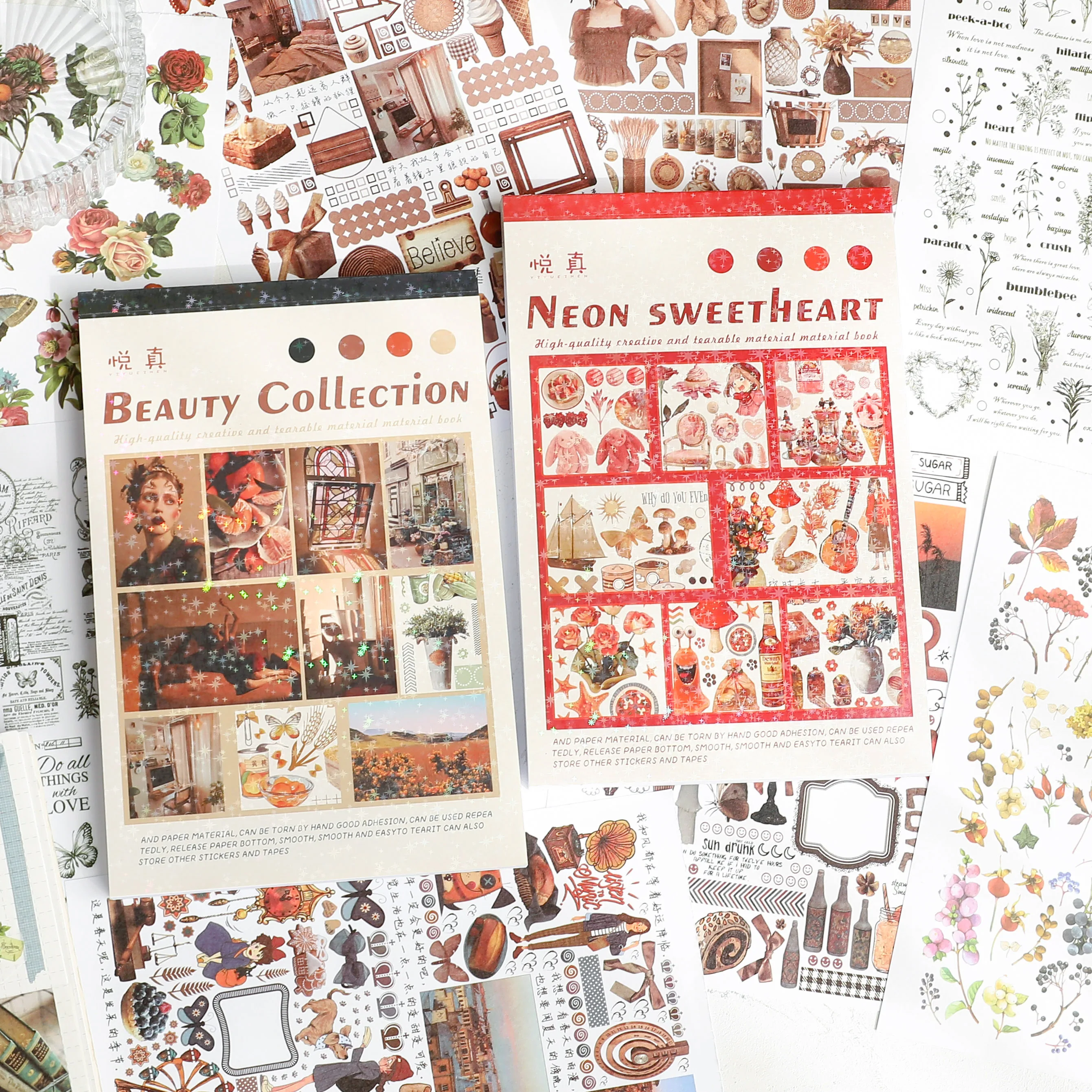 50 Sheets Vintage Ins Style large Sticker Book Creative Hand Account Decoration Collage DIY Material Stickers Scrapbooking Cute
50 Sheets Vintage Ins Style large Sticker Book Creative Hand Account Decoration Collage DIY Material Stickers Scrapbooking Cute