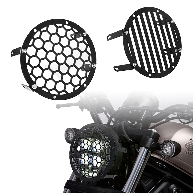 Motorcycle Head Lamp Glass Covers Steel Black Headlight Protector Grille Guard Cover For HONDA REBEL500 CMX300 CMX500 2017-2020
Motorcycle Head Lamp Glass Covers Steel Black Headlight Protector Grille Guard Cover For HONDA REBEL500 CMX300 CMX500 2017-2020