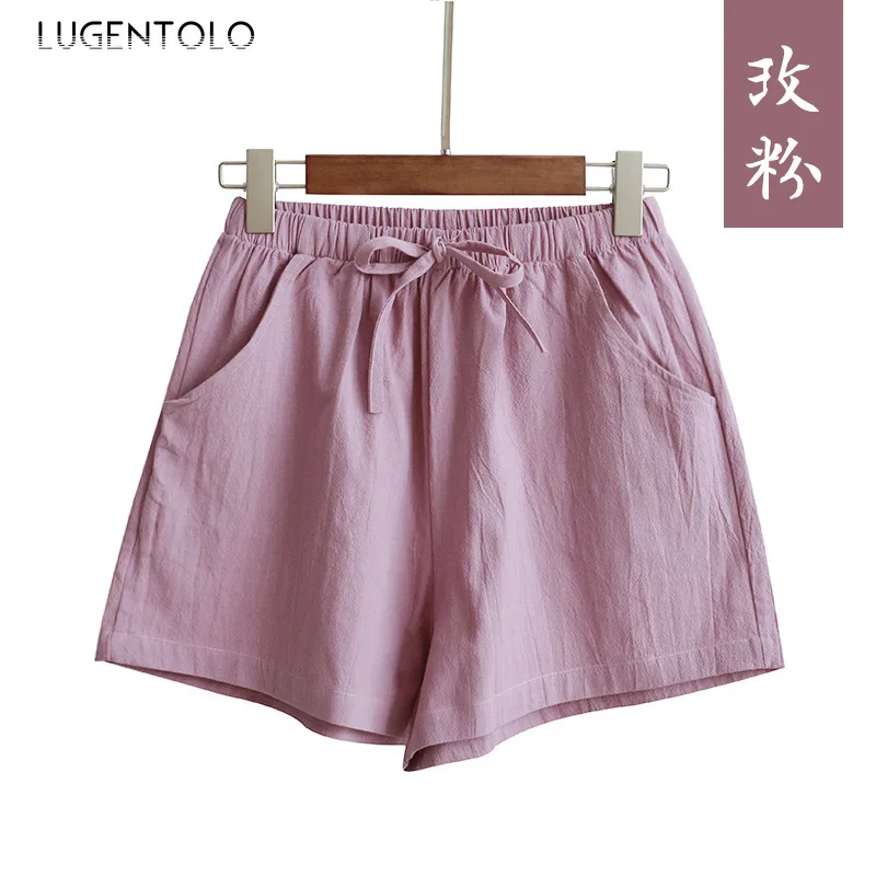 Lugenotolo Women Shorts Summer Loose Multicolor Solid Korean Casual Thin Elasticated High Waist New Fashion Shorts 
Lugenotolo Women Shorts Summer Loose Multicolor Solid Korean Casual Thin Elasticated High Waist New Fashion Shorts