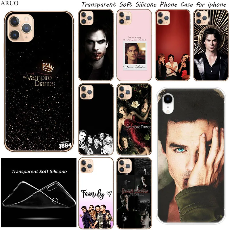 Чехол для телефона Ian Somerhalder iPhone 12 11 Pro X XR XS Max SE2020 7 8 6s Plus Дневники вампира