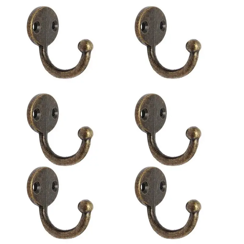Lot 6pcs Retro Coat Hat Hook Door Wall Hanger Alloy 35 x 30mm -Bronze Promotion
Lot 6pcs Retro Coat Hat Hook Door Wall Hanger Alloy 35 x 30mm -Bronze Promotion