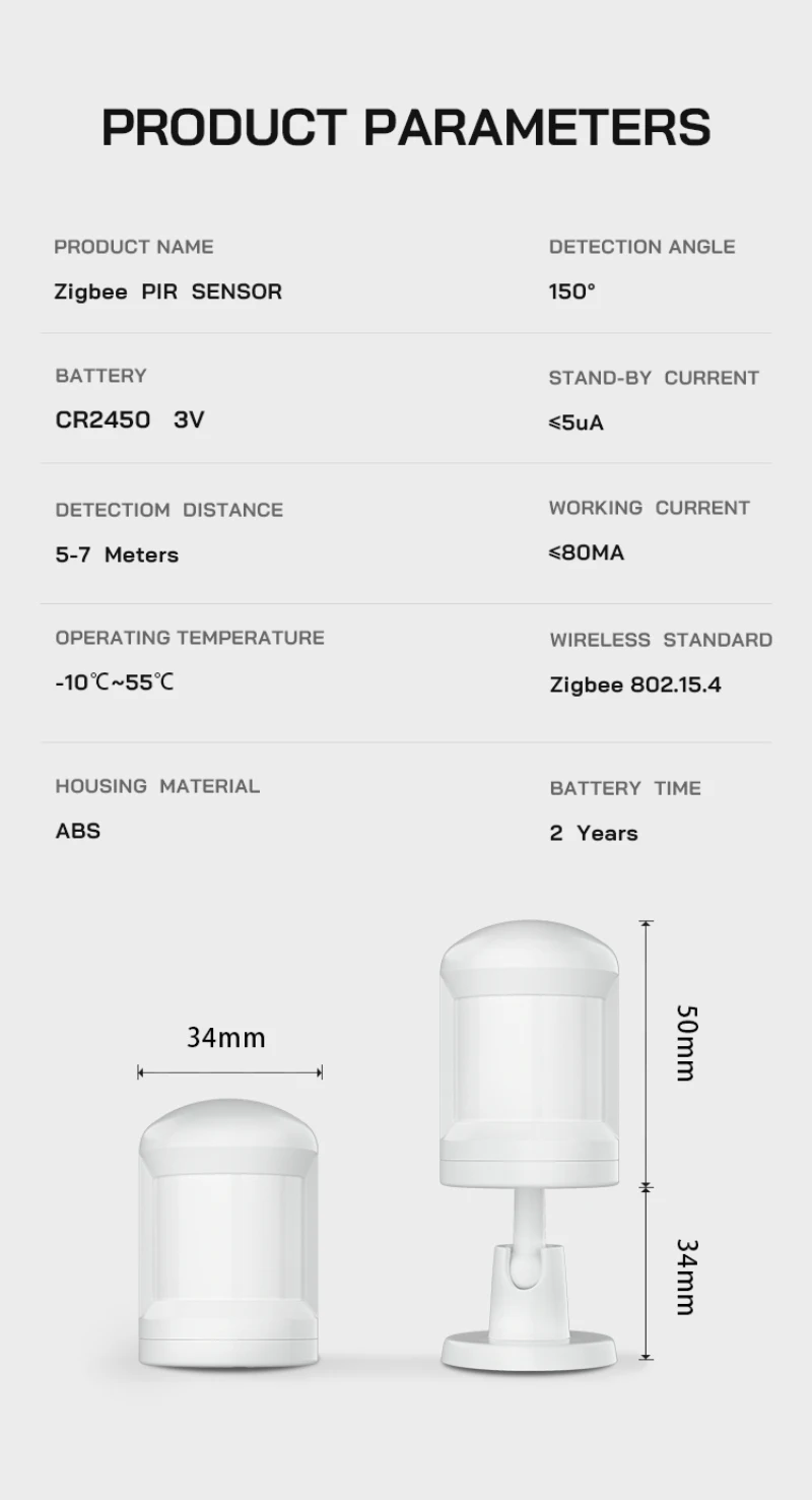 Tuya Zigbee Body Sensor With Foot Stand Motion Detection With Tuya Zigbee Hub Human Body Movement Detect Smart PIR Sensor Acces
Tuya Zigbee Body Sensor With Foot Stand Motion Detection With Tuya Zigbee Hub Human Body Movement Detect Smart PIR Sensor Acces
