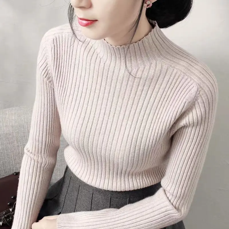 2020 Модный зимний женский свитер с длинным рукавом, облегающий вязаный тонкий свитер, топ, корейский стиль, тянущийся, Повседневный, H283
2020 Модный зимний женский свитер с длинным рукавом, облегающий вязаный тонкий свитер, топ, корейский стиль, тянущийся, Повседневный, H283