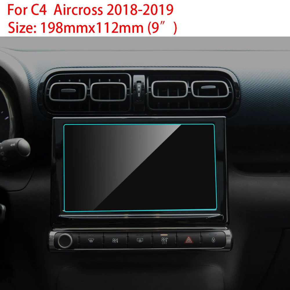 Автомобильная защитная пленка 9 дюймов для Citroen C4 Aircross 2018 19 HD прозрачное