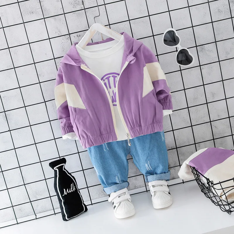 Menoea Infant Tracksuits Autumn Children Boys Girls Kids Hooded Zipper Jacket T-Shirt Pants 3Pcs/Suits Toddler Clothing outfit
Menoea Infant Tracksuits Autumn Children Boys Girls Kids Hooded Zipper Jacket T-Shirt Pants 3Pcs/Suits Toddler Clothing outfit
