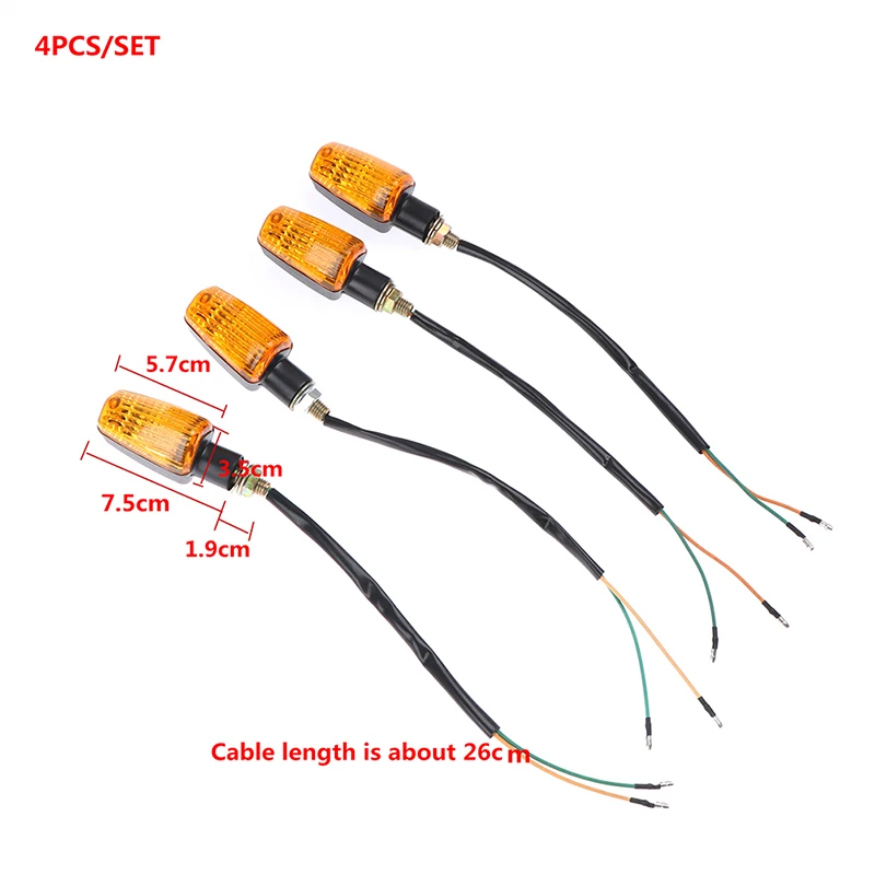 4pcs/set 12V Universal Motorcycle Turn Signal Indicator Light Bulb 
4pcs/set 12V Universal Motorcycle Turn Signal Indicator Light Bulb