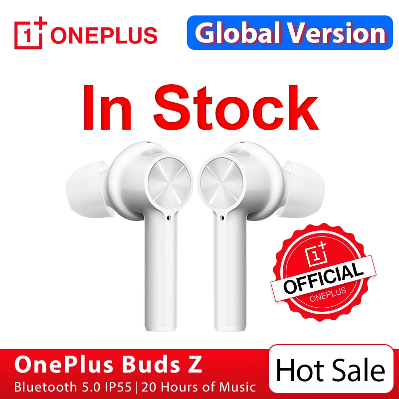 OnePlus Buds Z Беспроводные наушники глобальная версия Официальный магазин 20 часов