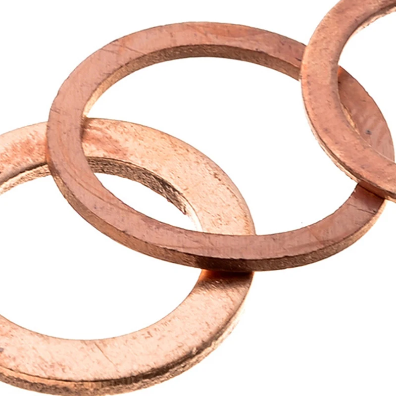 200Pcs Copper Sealing Solid Gasket Washer Sump Plug Oil For Boat Crush Flat Seal Ring Tool Hardware Accessories Pack
200Pcs Copper Sealing Solid Gasket Washer Sump Plug Oil For Boat Crush Flat Seal Ring Tool Hardware Accessories Pack