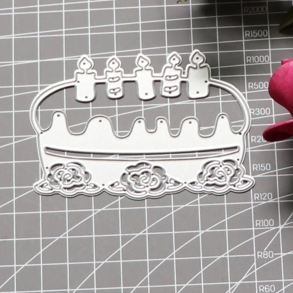 

Birthday Cake Candles Embossing Metal Cutting Dies Die Cuts for Card Making Scrapbooking Album Decors