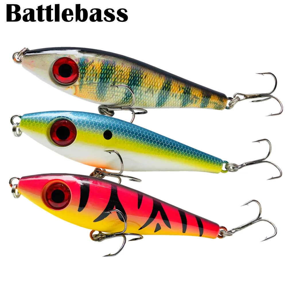 BATTLEBASS 12.5cm 27.5g Top water Pencil Fishing Bait 6 Colors Fish Lure Factory Wobbler Pesca Hard Artificial Lure StickBait
BATTLEBASS 12.5cm 27.5g Top water Pencil Fishing Bait 6 Colors Fish Lure Factory Wobbler Pesca Hard Artificial Lure StickBait