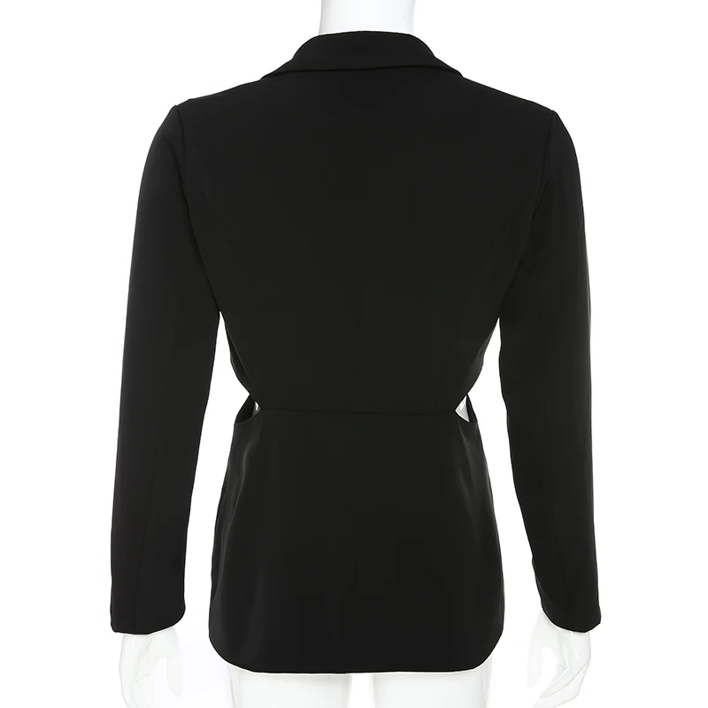 DropShipping Harajuku Casual Black Blazer Cut Out Long Sleeve Suit Jacket Ladies Skinny Streetwear Coat Women Pocket Autumn Wint
DropShipping Harajuku Casual Black Blazer Cut Out Long Sleeve Suit Jacket Ladies Skinny Streetwear Coat Women Pocket Autumn Wint