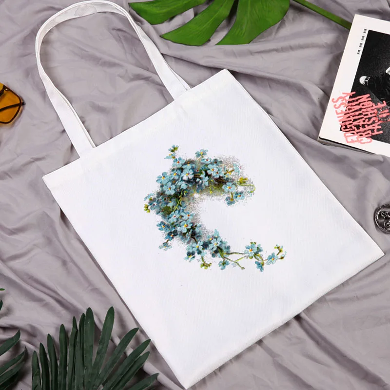 Forget-me-not Printed Handbag for Women Shopping Bags Anime Shopper Bag Women's Beach Bag Shoppers Luggage-bags Bolsas
Forget-me-not Printed Handbag for Women Shopping Bags Anime Shopper Bag Women's Beach Bag Shoppers Luggage-bags Bolsas
