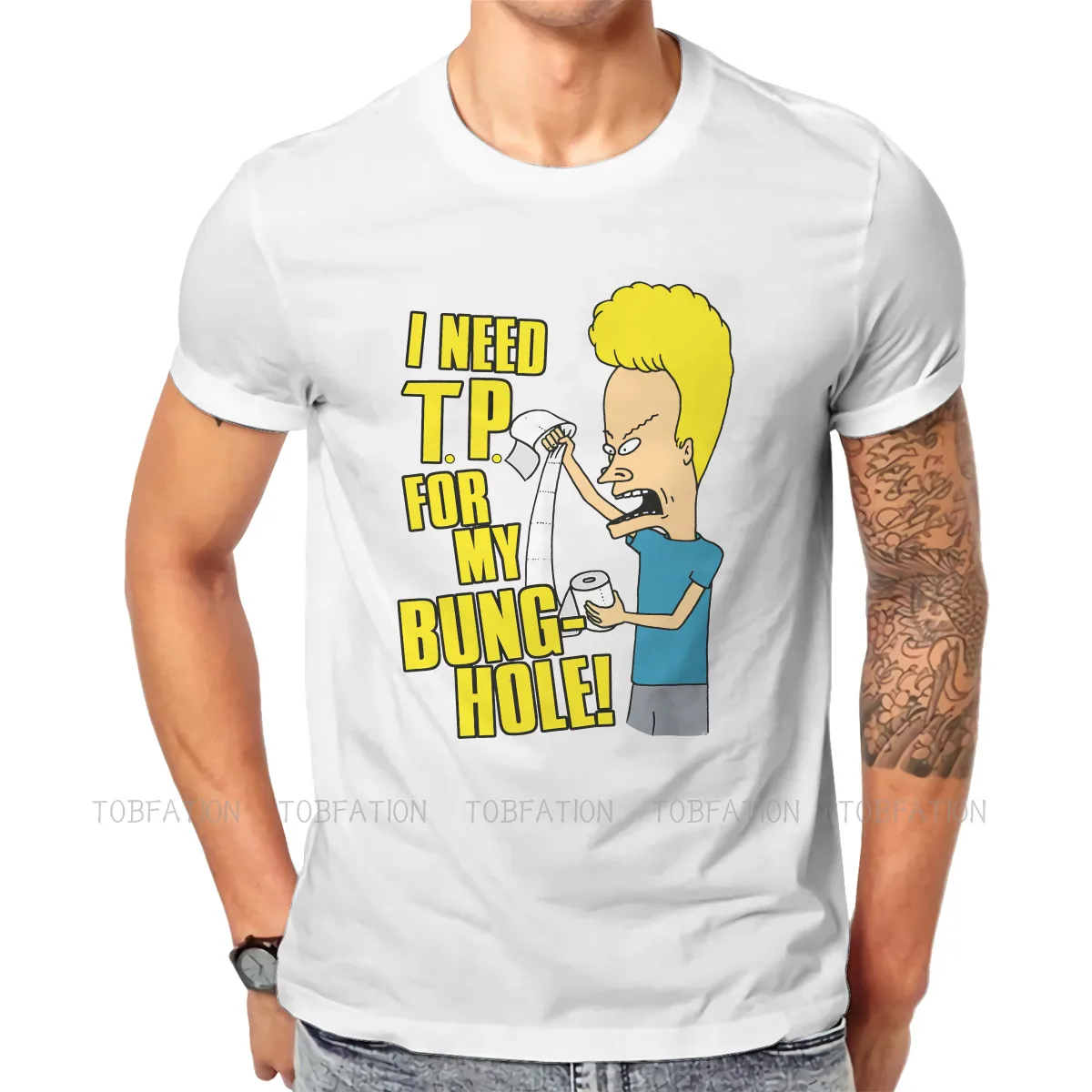 I Need TP For My Bung-Hole Style TShirt Beavis And ButtHead TV Top Quality New Design Gift Clothes T Shirt Stuff Hot Sale
I Need TP For My Bung-Hole Style TShirt Beavis And ButtHead TV Top Quality New Design Gift Clothes T Shirt Stuff Hot Sale