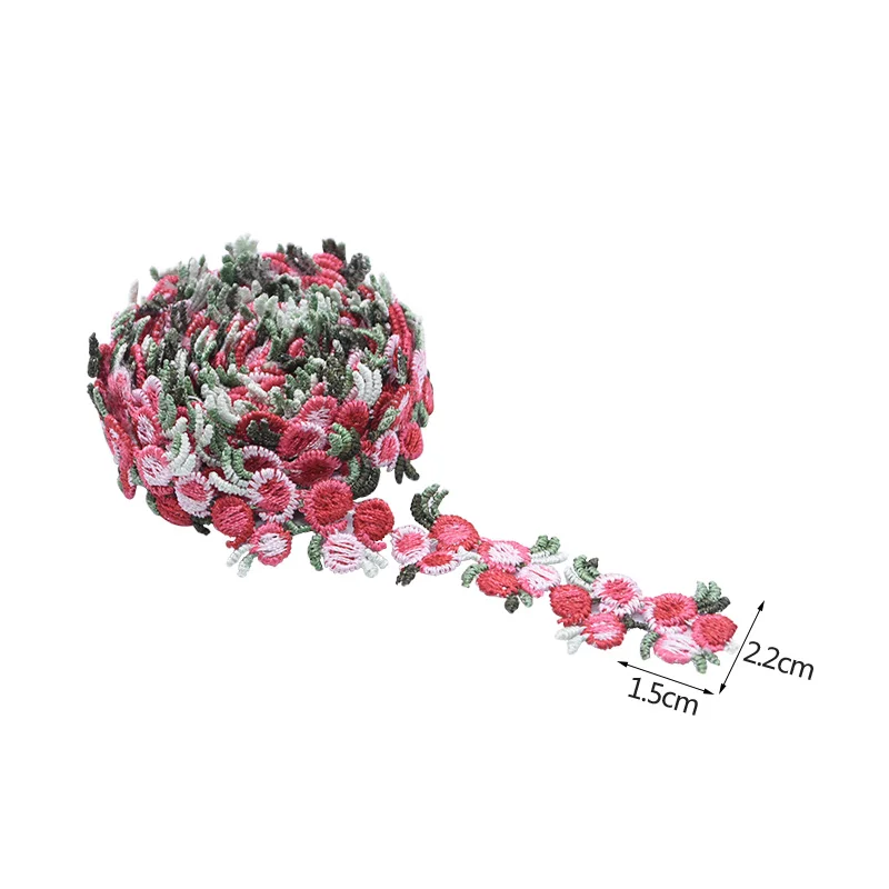 2yard Rose Flower Lace Trim Embroidered Ribbon Fabric DIY Handmade Sewing Craft Wedding Dress Accessories
2yard Rose Flower Lace Trim Embroidered Ribbon Fabric DIY Handmade Sewing Craft Wedding Dress Accessories