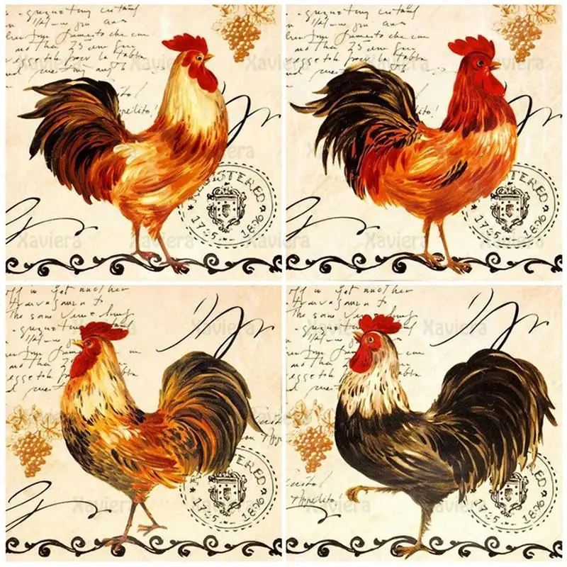 5D Diamond Painting Classic Stamp Cock Rooster Animal Full Square Round Drill Diamond Embroidery Mosaic Cross Stitch Kit Handmad
5D Diamond Painting Classic Stamp Cock Rooster Animal Full Square Round Drill Diamond Embroidery Mosaic Cross Stitch Kit Handmad