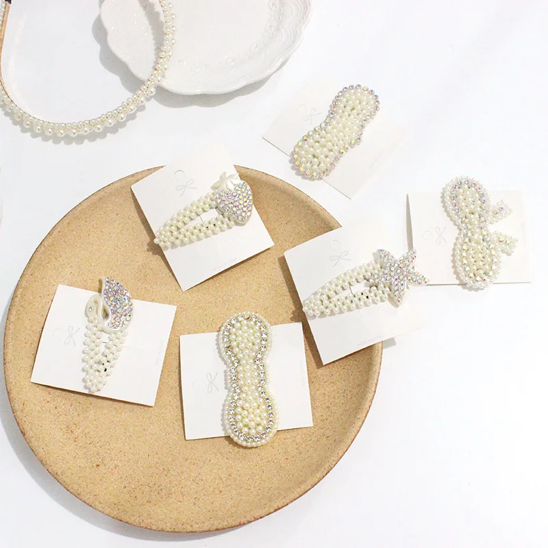 Geometric Women Hair Clips Fashion Pearls Crystal Hairpins For Girls Color Rhinestone Bow-knot Love Barrettes Hair Accessories
Geometric Women Hair Clips Fashion Pearls Crystal Hairpins For Girls Color Rhinestone Bow-knot Love Barrettes Hair Accessories