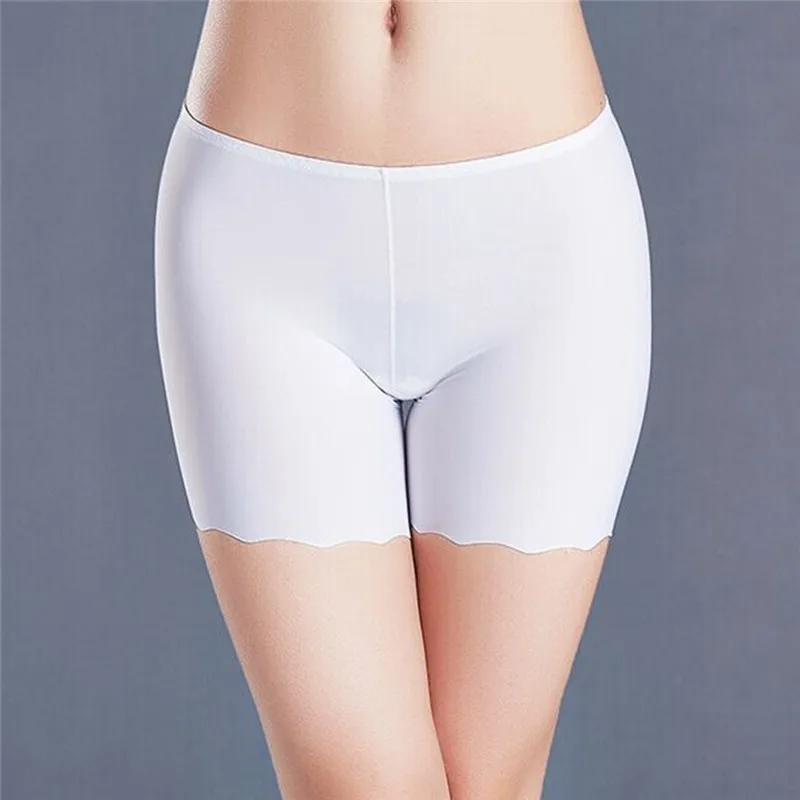 Seamless Trackless Ice Silk Anti-slip Safety Pants Girls Underwear Women Safety Shorts Pants Nylon High Waist Panties 
Seamless Trackless Ice Silk Anti-slip Safety Pants Girls Underwear Women Safety Shorts Pants Nylon High Waist Panties