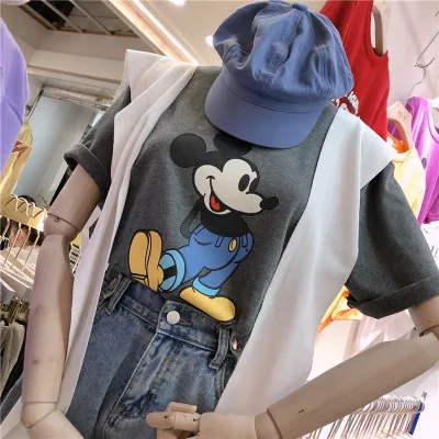 Disney Cartoon Adult T-shirt Men And Women Net Red Tide Short-sleeved Loose Print Mickey Half-sleeved Top
Disney Cartoon Adult T-shirt Men And Women Net Red Tide Short-sleeved Loose Print Mickey Half-sleeved Top