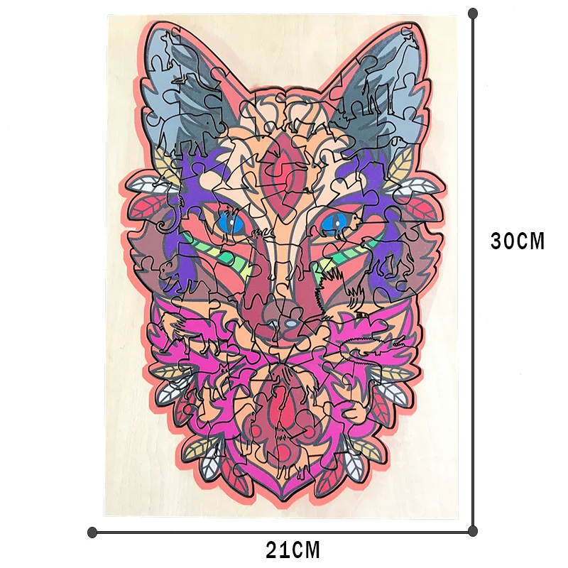 MOMEMO Fox Wooden Puzzles Animals Irregular Shape Jigsaw Puzzle Toys Decompression Wooden Puzzle for Adults Kids DIY Toys 5mm
MOMEMO Fox Wooden Puzzles Animals Irregular Shape Jigsaw Puzzle Toys Decompression Wooden Puzzle for Adults Kids DIY Toys 5mm