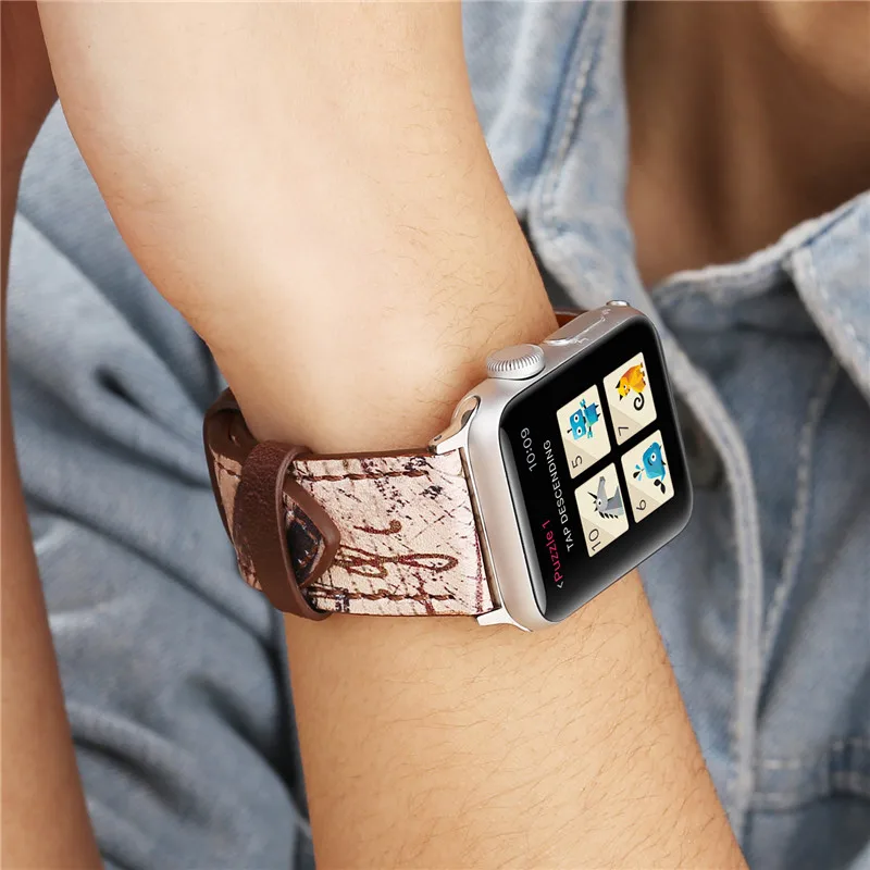 Loop Strap for Apple Watch Band 38/42mm iWatch Vintage flowers leather bracelet bands for Apple watch series 6/SE/5/4/3 44/40mm
Loop Strap for Apple Watch Band 38/42mm iWatch Vintage flowers leather bracelet bands for Apple watch series 6/SE/5/4/3 44/40mm