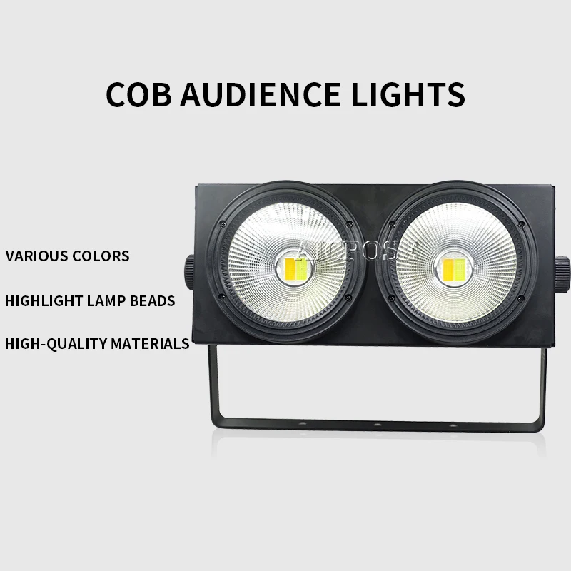2 глаза 2x100 Вт LED COB DMX сценический эффект поворосветильник свет холодный и теплый